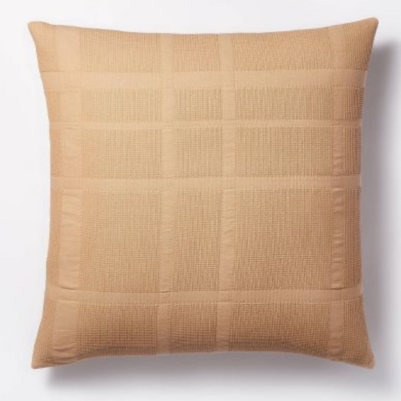 Threshold™ designed with Studio McGee Waffle Matelasse Quilt Sham Euro (27”x27”) - Picture 5 of 7